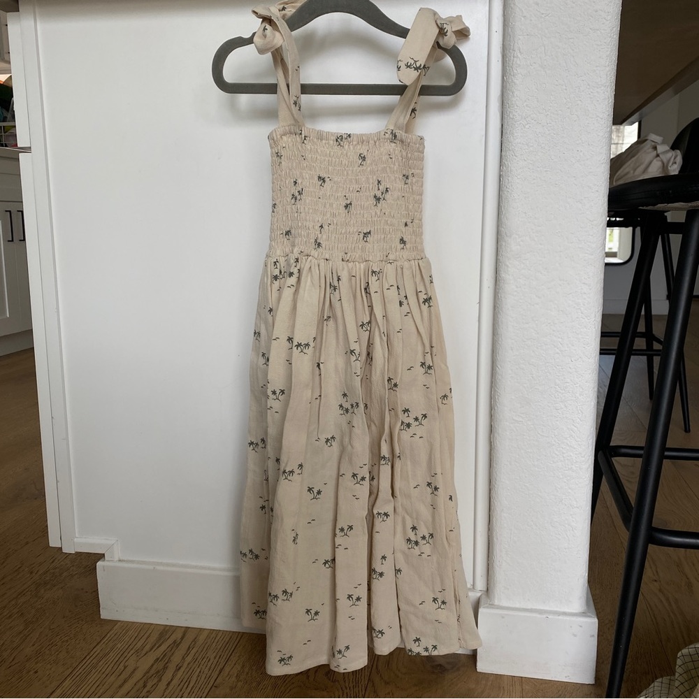 Rylee + Cru palm tree kid dress side 4/5 - new, never worn